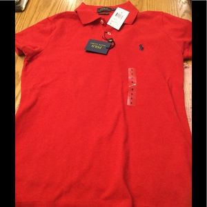 Ralph Lauren polo skinny NWT red